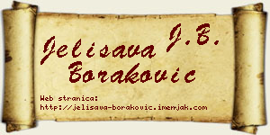 Jelisava Boraković vizit kartica
